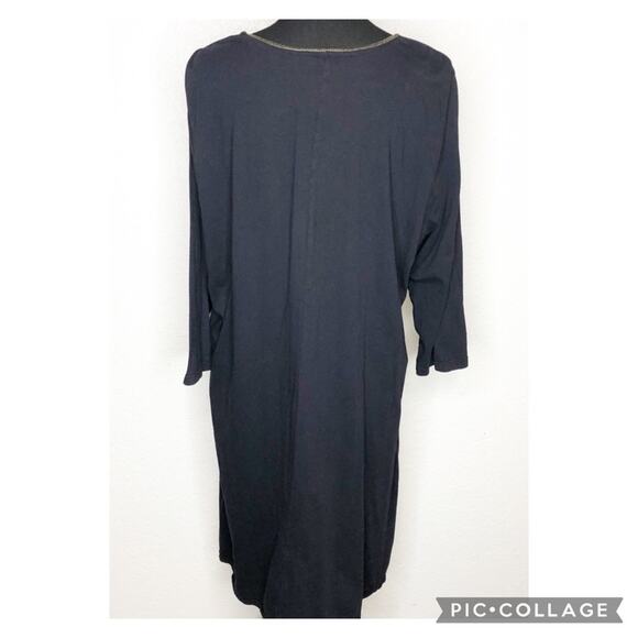 Johnny Was black army green cream embroidered dress size 1X - Picture 14 of 14